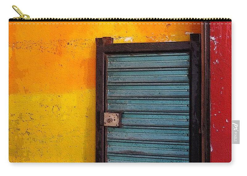 Well Zip Pouch featuring the photograph The Blue Door by Diana Rajala