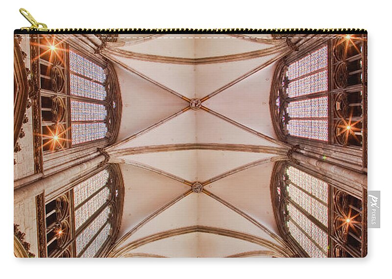 Gothic Style Carry-all Pouch featuring the photograph The Ceiling Of The Nave In Cologne by Julian Elliott Photography