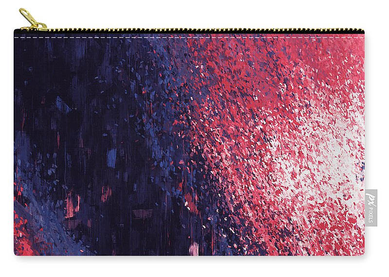 Purple Zip Pouch featuring the painting The Dreamers - 03 by AM FineArtPrints