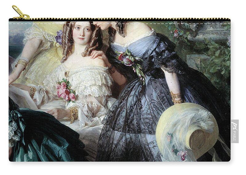 The Empress Eugenie By Winterhalter Zip Pouch by Franz Xavier Winterhalter  - Fine Art America