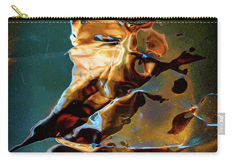 Abstract Carry-all Pouch featuring the digital art The Firestarter by Liquid Eye