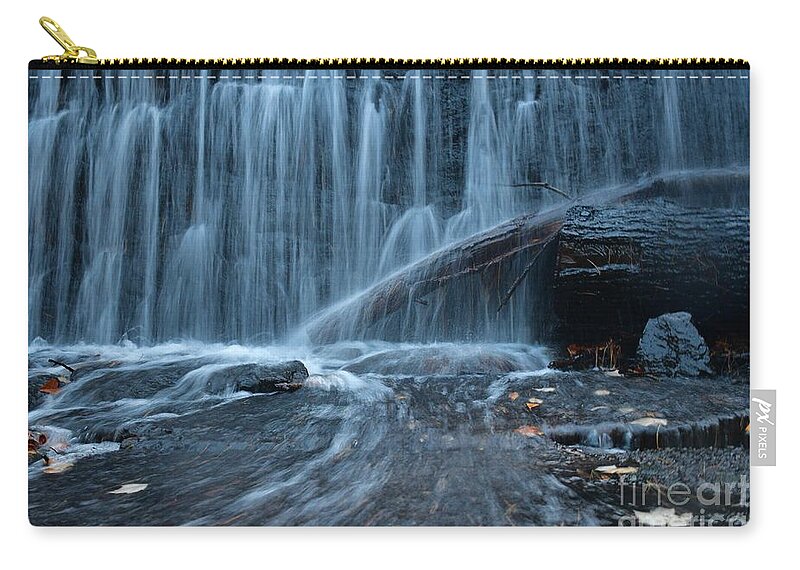 River Zip Pouch featuring the photograph The Flow by Leslie M Browning