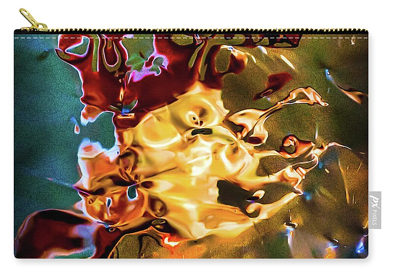 Abstract Zip Pouch featuring the digital art The Fool by Liquid Eye