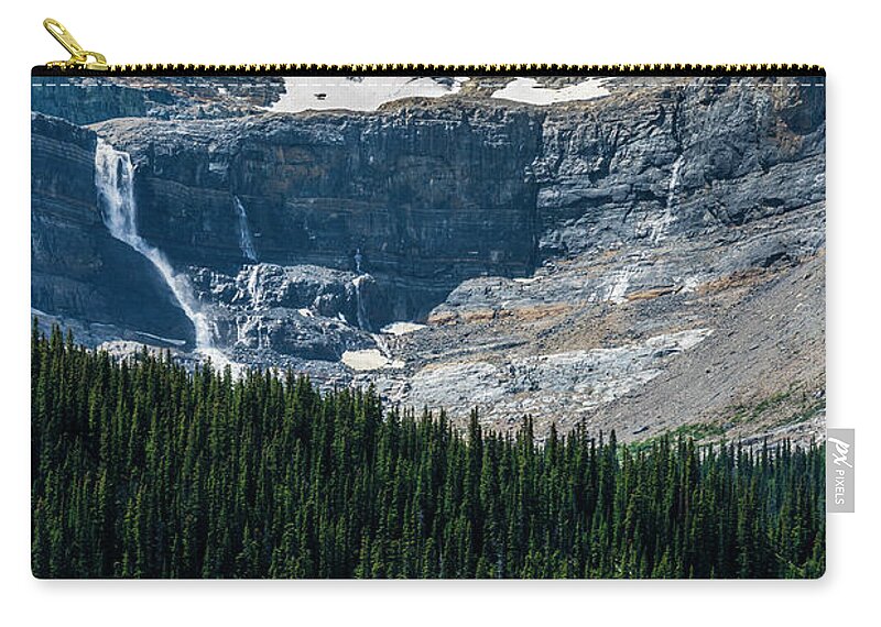 Canada Zip Pouch featuring the photograph The Icefield by David Kulp