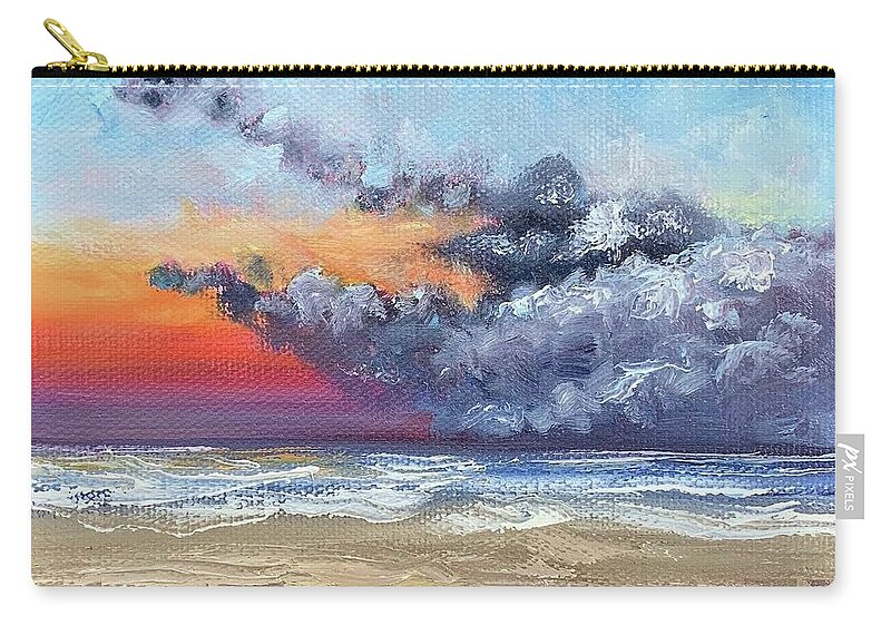 Melissa A. Torres Zip Pouch featuring the painting One Last Sunrise by Melissa Torres