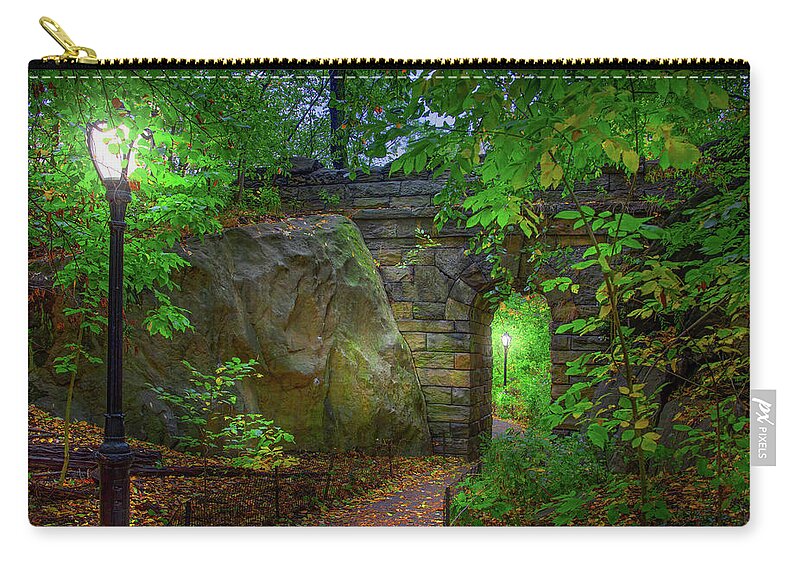 New York City Zip Pouch featuring the photograph The Magic of Central Park by Mark Andrew Thomas