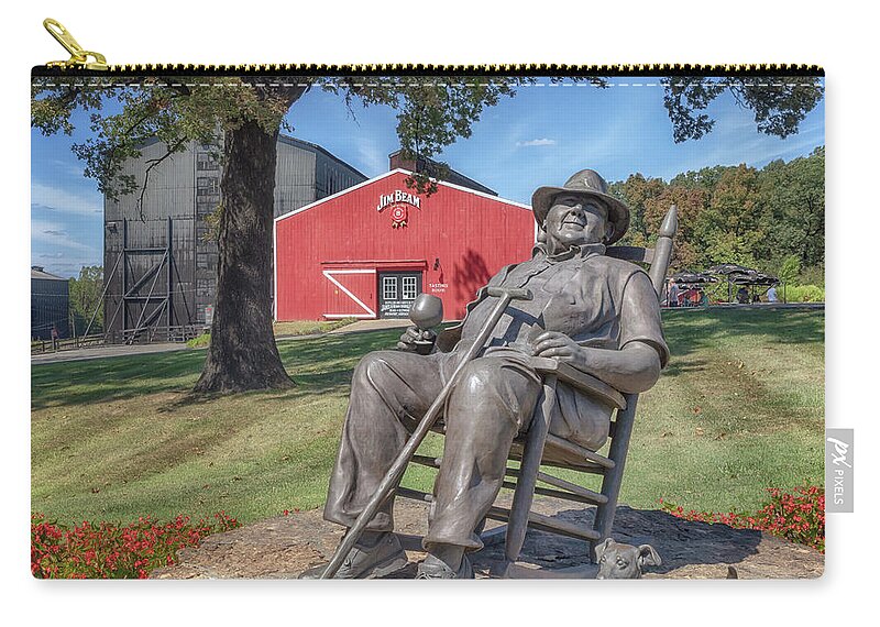 Jim Beam Zip Pouch featuring the photograph The Master Distiller by Susan Rissi Tregoning
