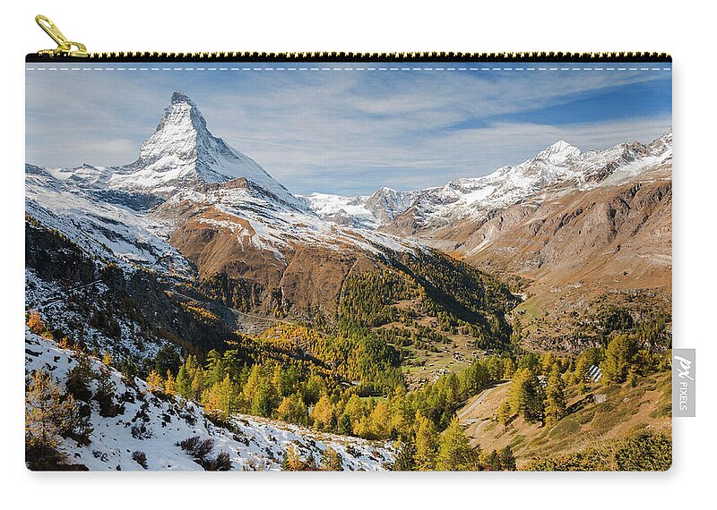 Matterhorn Zip Pouch featuring the photograph The Matterhorn by Rob Hemphill