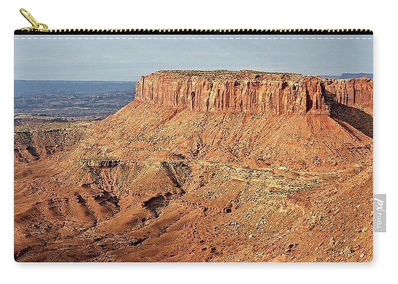 Utah Zip Pouch featuring the photograph The Mesa by Kyle Lee