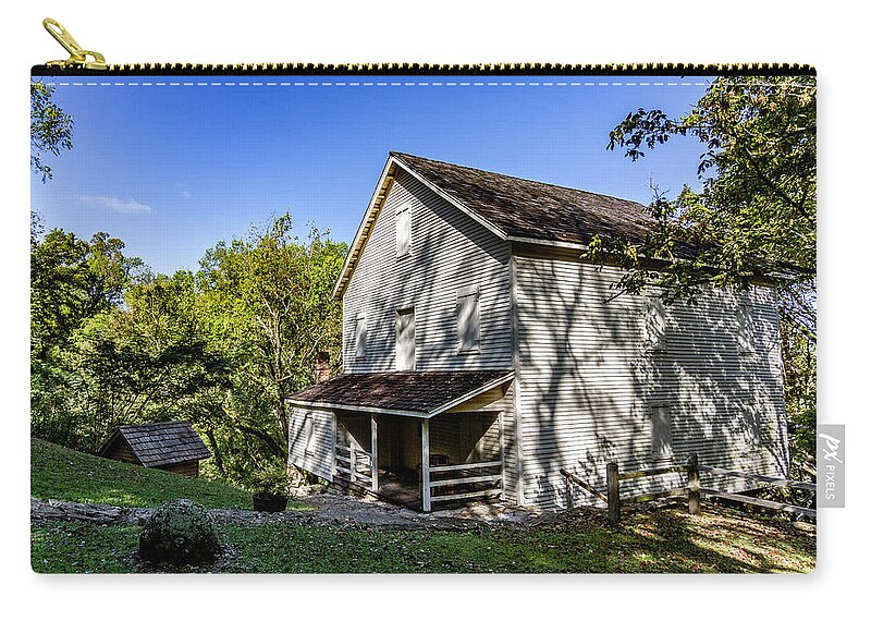 Kentucky Zip Pouch featuring the photograph The Mill, three by Ken Frischkorn
