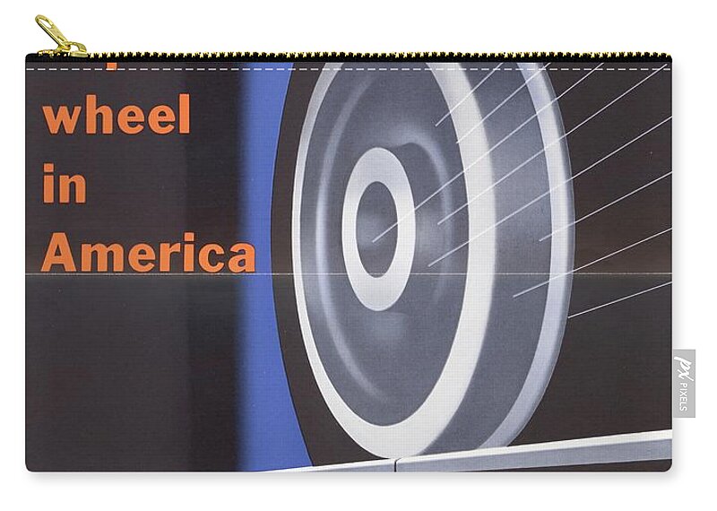 Vintage Zip Pouch featuring the painting The Most Important Wheels In America by Joseph Binder