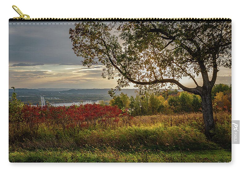  Zip Pouch featuring the photograph The Overlook by Phil S Addis