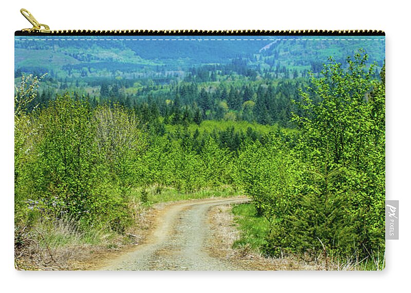 Road Zip Pouch featuring the photograph The Road Not Taken by Tikvah's Hope