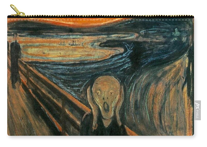 Scream Carry-all Pouch featuring the painting The Scream by Edward Munch