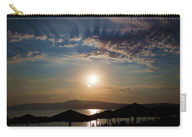 Landscape Zip Pouch featuring the photograph the Sky above Us by Milena Ilieva
