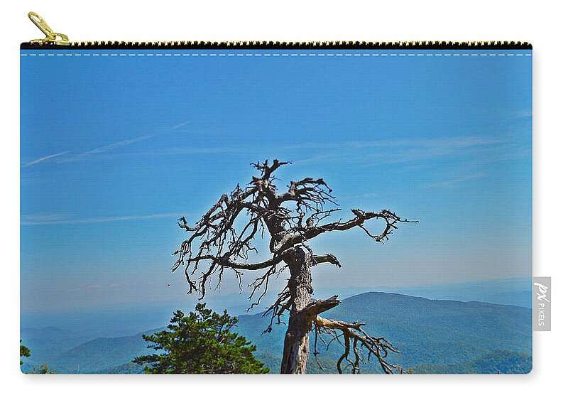 Dead Tree Carry-all Pouch featuring the photograph The Survivor by Stacie Siemsen