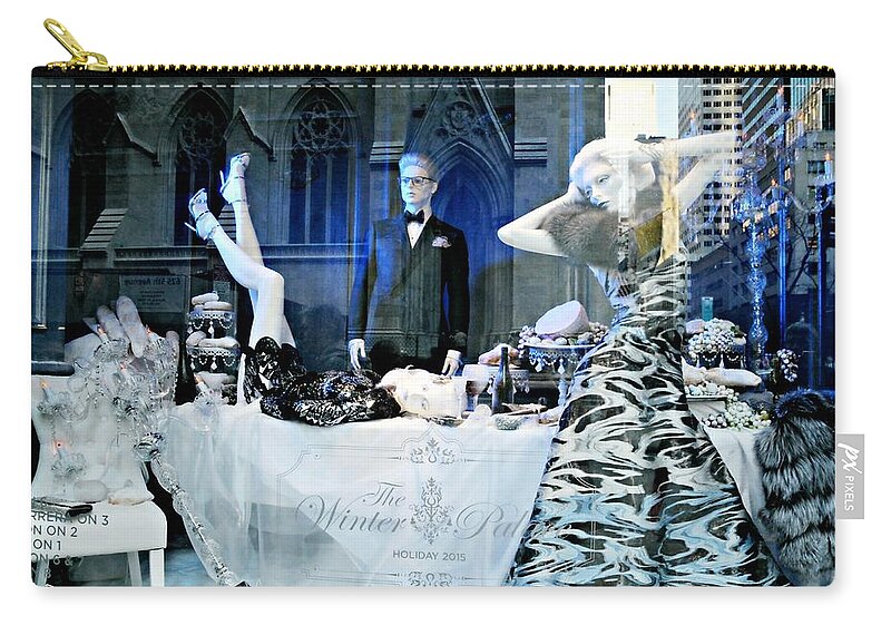 Saks Fifth Avenue Zip Pouch featuring the photograph The Table Spread by Diana Angstadt