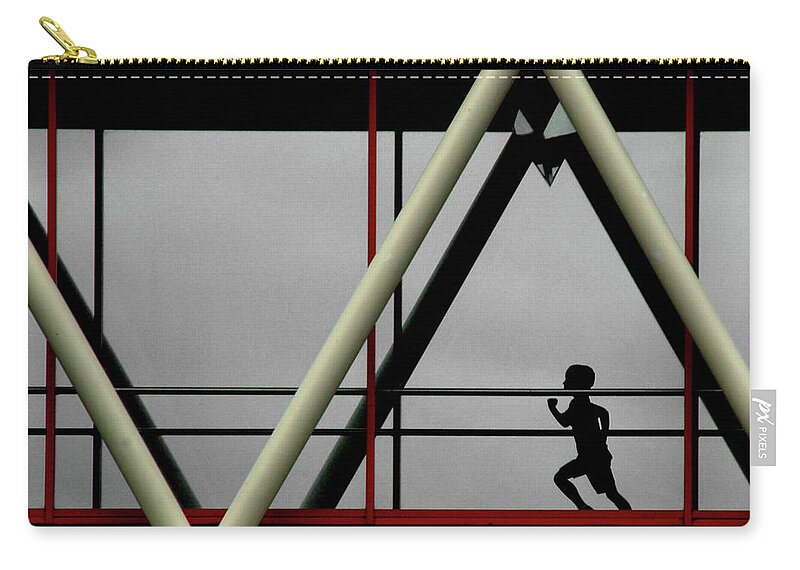 Street Zip Pouch featuring the photograph The Thin Red Line by Stuart Allen