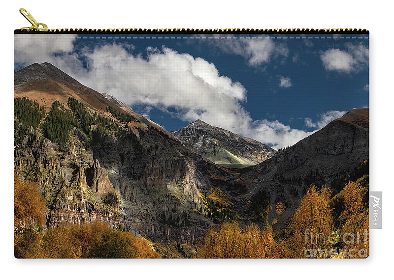 Telluride Zip Pouch featuring the photograph The View by Norma Brandsberg