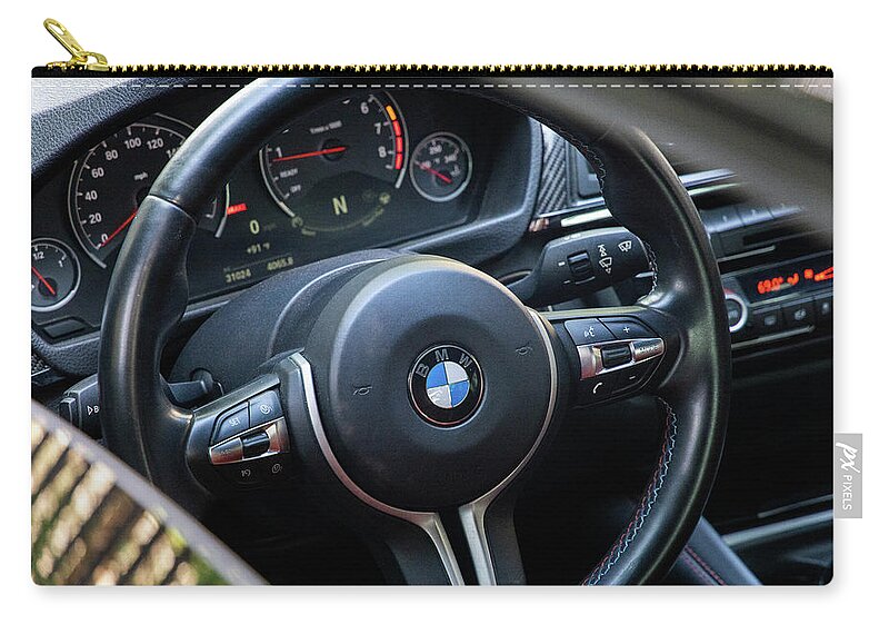 Bmw M4 Wheel Zip Pouch featuring the photograph The Wheel by Rocco Silvestri