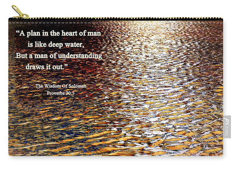 Soloman Zip Pouch featuring the photograph The Wisdom Of Soloman - Two by Glenn McCarthy Art and Photography