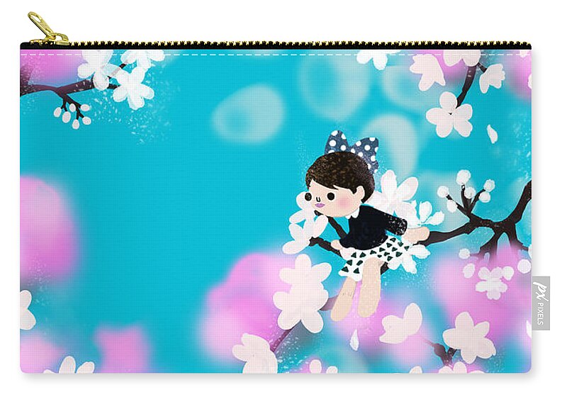 Flower Zip Pouch featuring the photograph The Wonderful Flower World by Elena Fujimoto