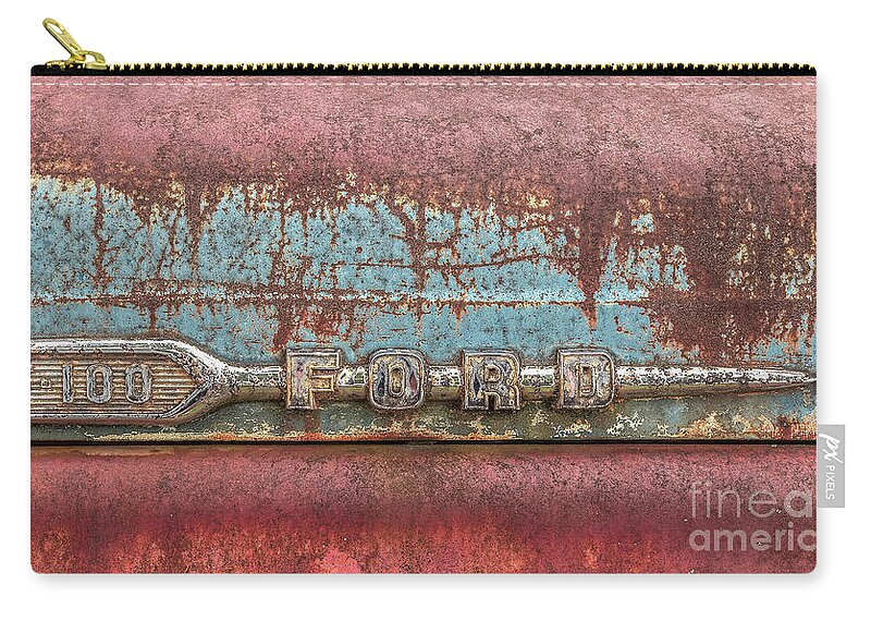 Ford Zip Pouch featuring the photograph This old truck by Bernd Laeschke