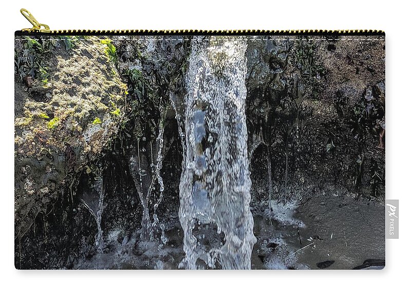 Water Zip Pouch featuring the photograph Tidal Falls by Misty Morehead