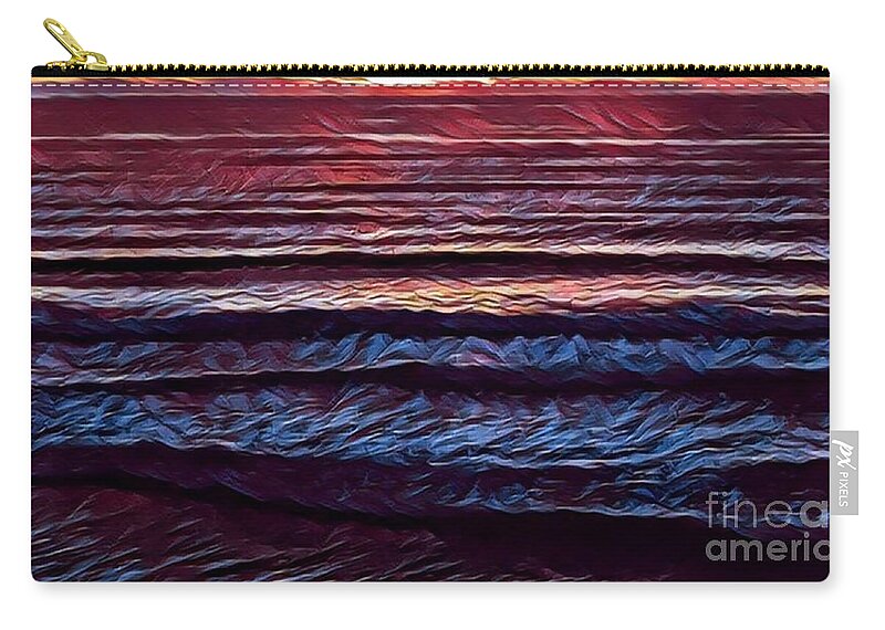 Oceans Carry-all Pouch featuring the painting Tidal Life by Denise Railey