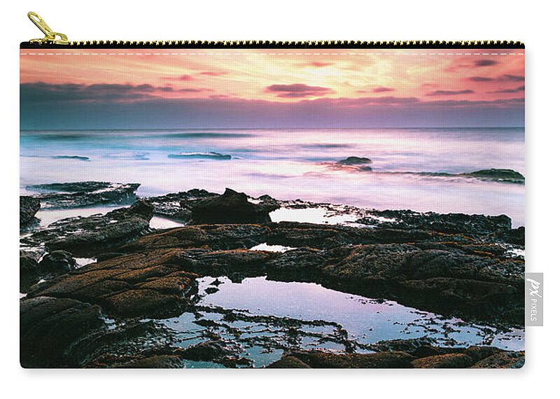 Natural Zip Pouch featuring the photograph Tide Pools of La Jolla by Jason Roberts