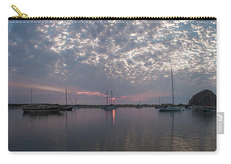 Morro Bay Zip Pouch featuring the photograph Tidelands Park Vista by Mike Long