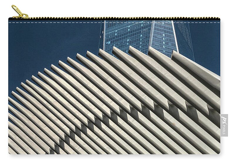 The Oculus Zip Pouch featuring the photograph Tides Of Steel by Angelo Marcialis