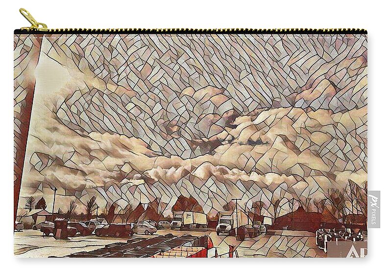 Sky Zip Pouch featuring the photograph Tiffany sky by Steven Wills
