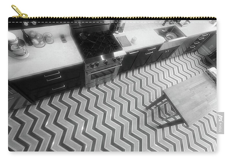 Tile Floor Zip Pouch featuring the photograph Tile Floor San Francisco by John Parulis