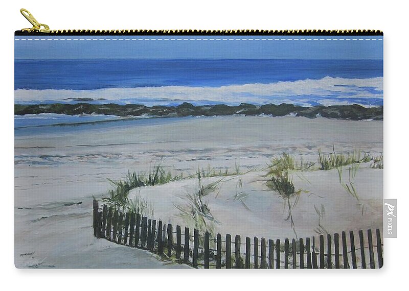Acrylic Carry-all Pouch featuring the painting Time Stands Still by Paula Pagliughi