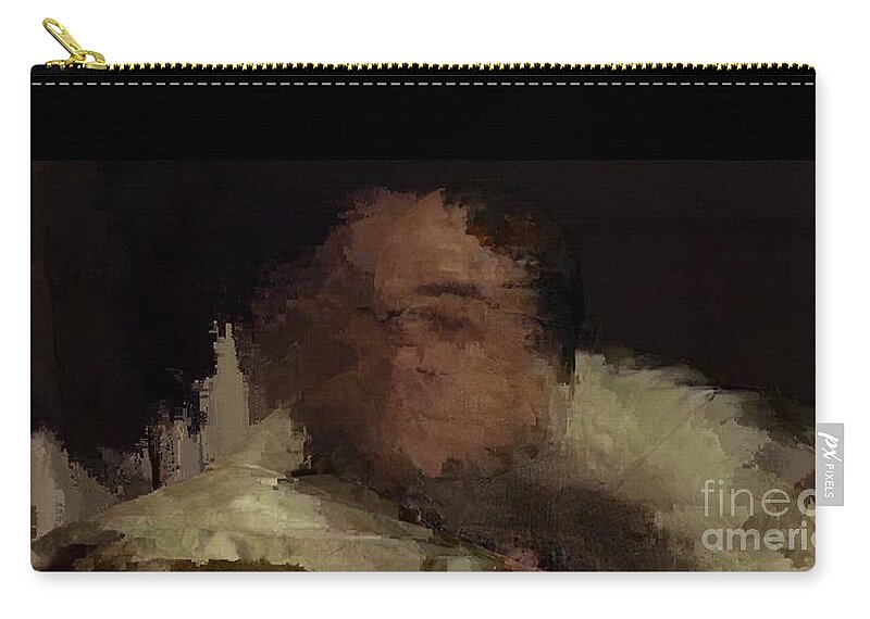 Surrealism Zip Pouch featuring the painting To Bed by Matteo TOTARO