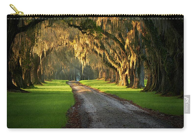Plantation Zip Pouch featuring the photograph Tomotley Plantation by Jon Glaser