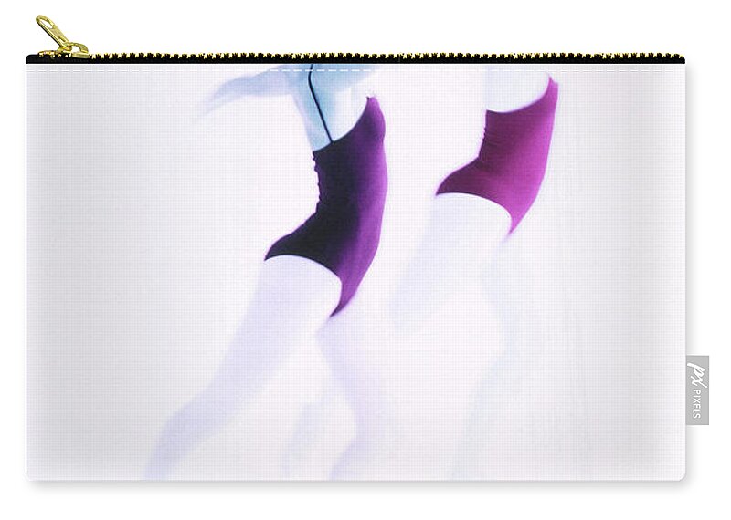 Ballet Dancer Zip Pouch featuring the photograph Toned View Of Two Young Women by George Doyle