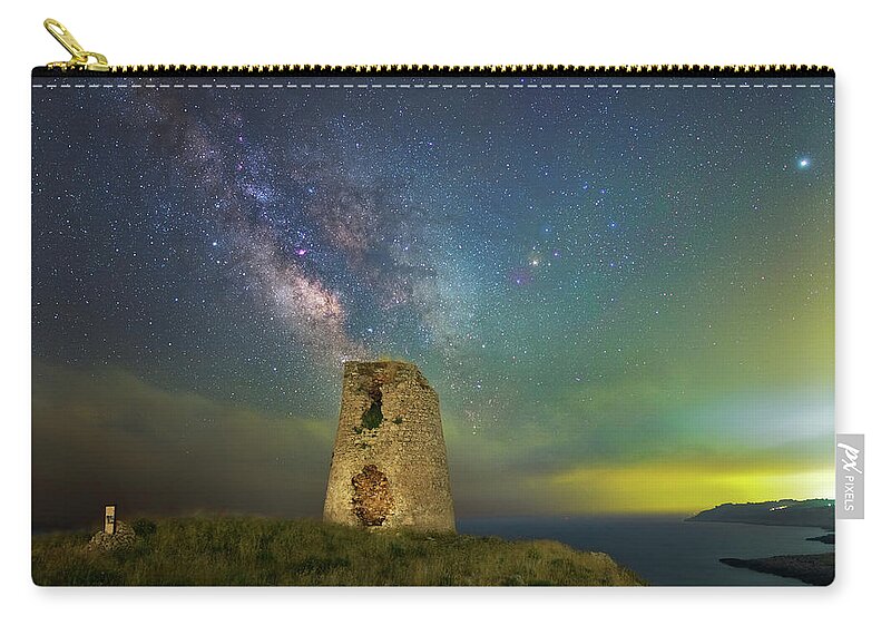 Astronomy Zip Pouch featuring the photograph Torre Emiliano by Ralf Rohner