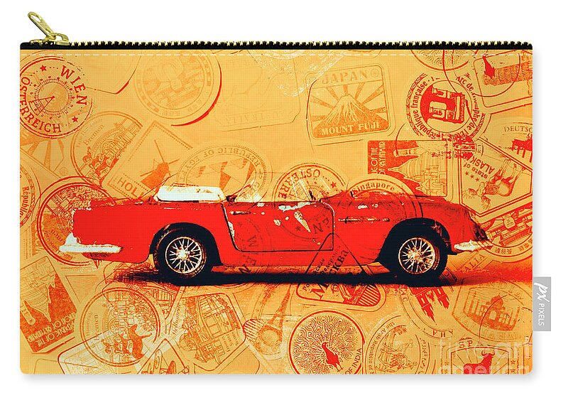 Travel Zip Pouch featuring the photograph Touring car by Jorgo Photography