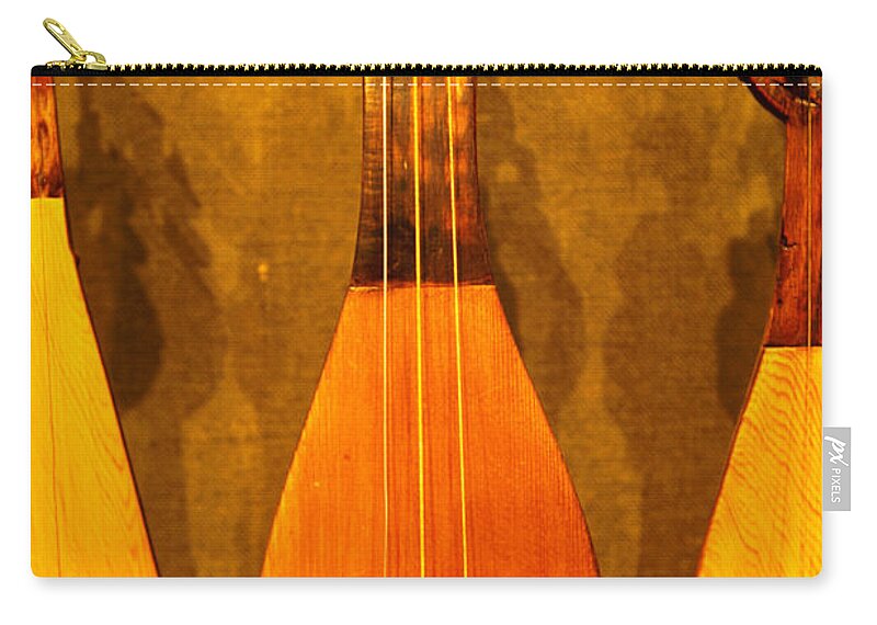Greece Zip Pouch featuring the photograph Traditional Instruments On Display In by Lonely Planet