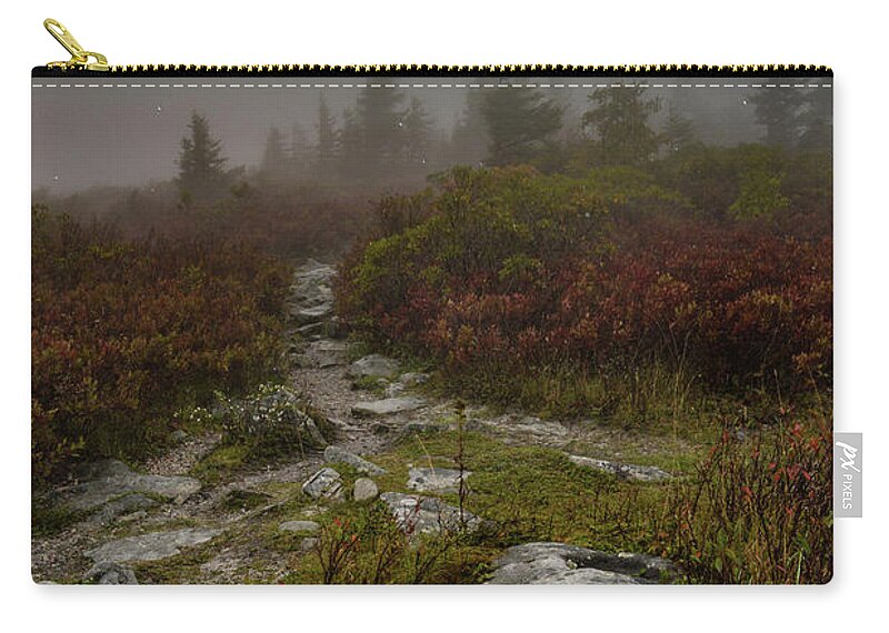 Moon Zip Pouch featuring the photograph Trail to The Moon by Lisa Lambert-Shank