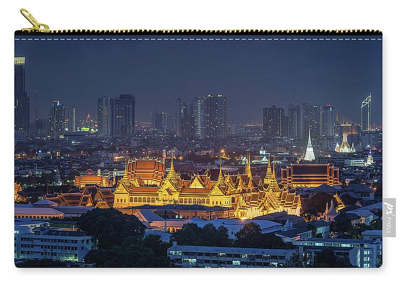 Tranquility Zip Pouch featuring the photograph Treasure Of Bangkok by Weerakarn Satitniramai