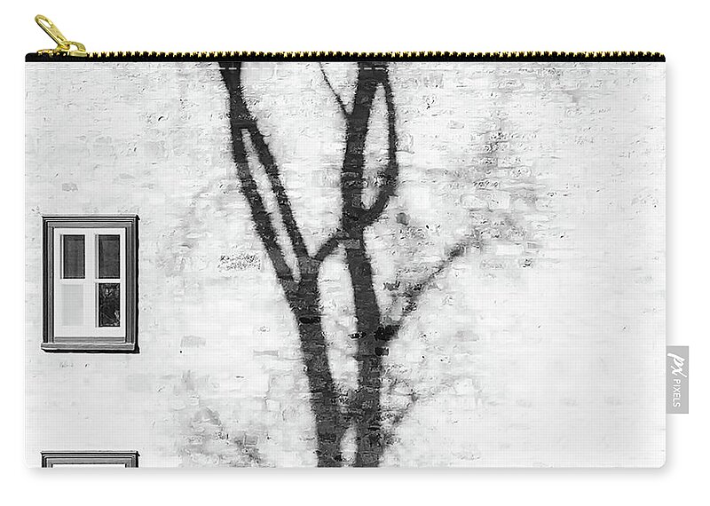 Tree Shadow Zip Pouch featuring the photograph Tree Shadow by Bill Cain