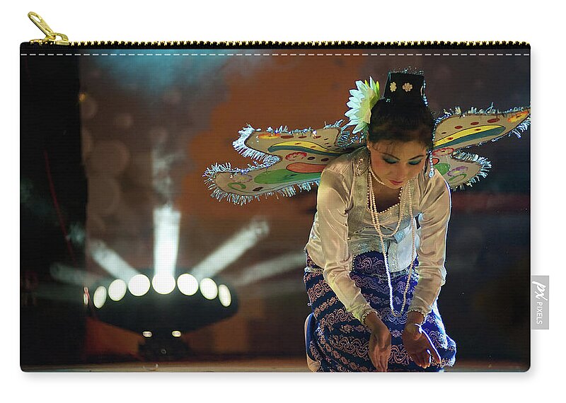 People Zip Pouch featuring the photograph Tribal Dance by Tareq Saifur Rahman