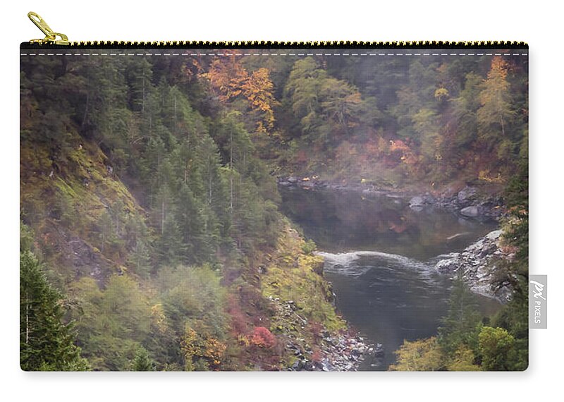 Landscape Zip Pouch featuring the photograph Trinity River by Gary Migues
