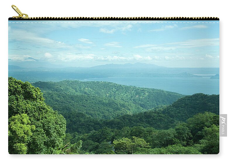 Tropical Rainforest Zip Pouch featuring the photograph Tropical Landscape by Lordrunar