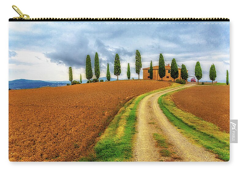 Tuscany Zip Pouch featuring the photograph Tuscan Living by Lev Kaytsner