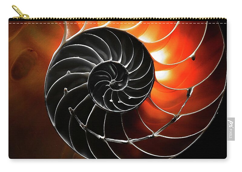 Closeup Carry-all Pouch featuring the photograph Twirl by Jim Painter