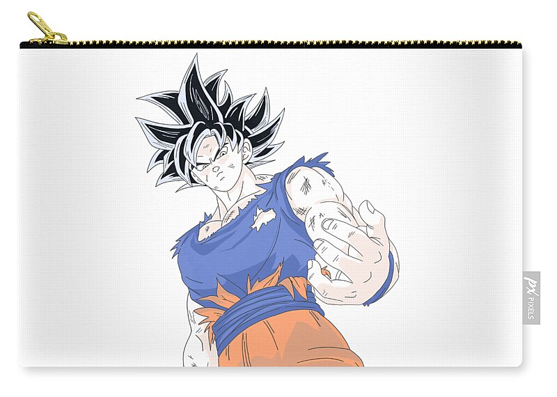 Ultra Instinct Goku - Color Carry-all Pouch by Andrea - Pixels